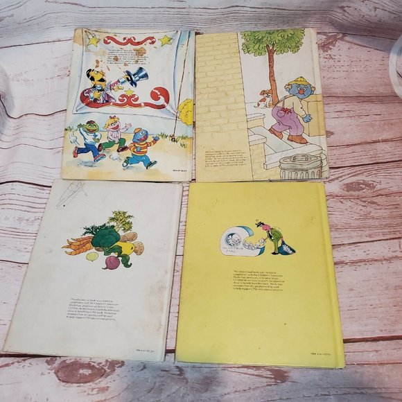 4 Vintage Sesame Street Book Club Jim Henson 1981 Golden Press Books - Picture 2 of 11